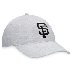 Gray San Francisco Giants Fanatics Logo Adjustable Hat