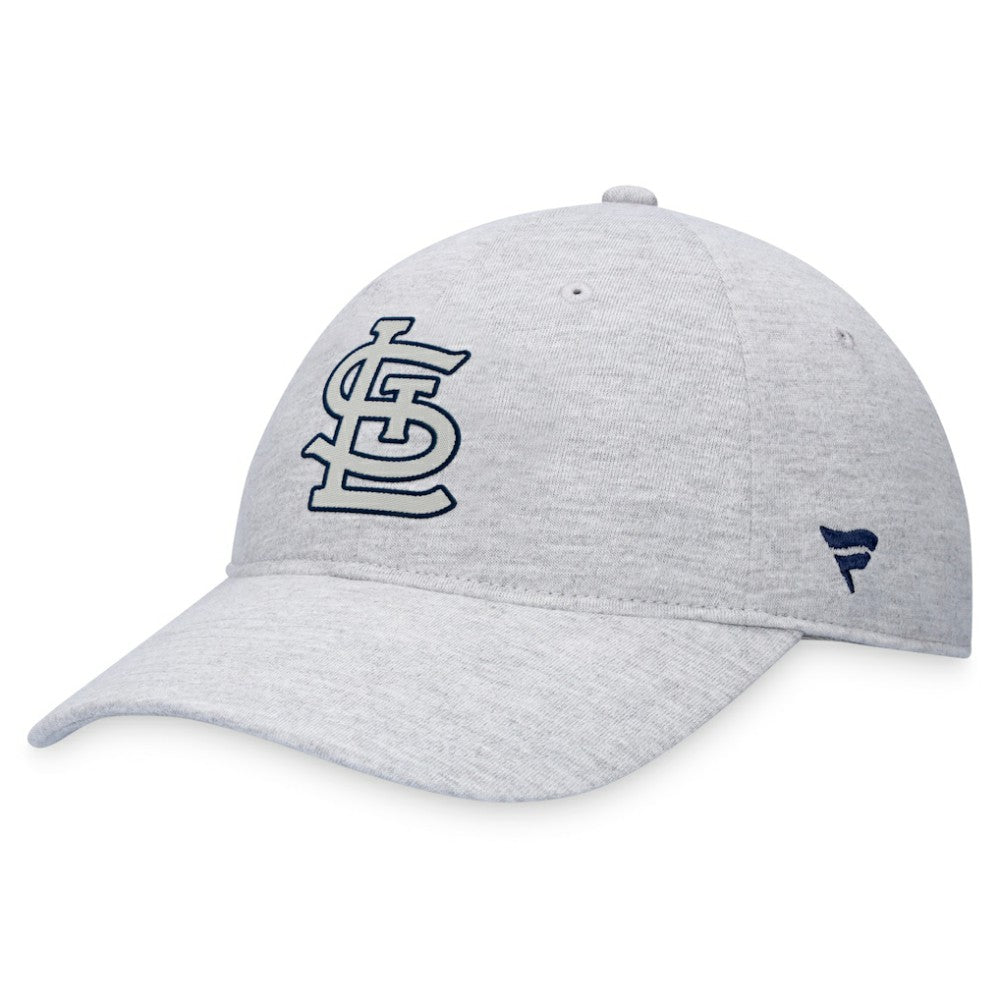 Gray St. Louis Cardinals Fanatics Logo Adjustable Hat