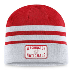 Gray Washington Nationals Fanatics Cuffed Knit Hat
