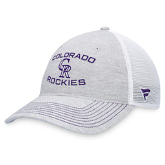 Gray Colorado Rockies Fanatics Trucker Adjustable Hat