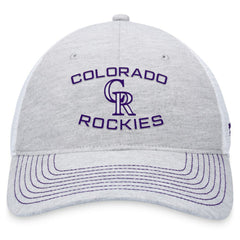 Gray Colorado Rockies Fanatics Trucker Adjustable Hat