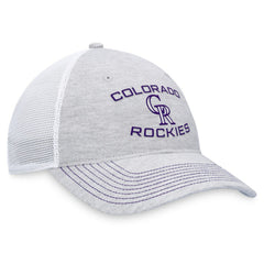 Gray Colorado Rockies Fanatics Trucker Adjustable Hat