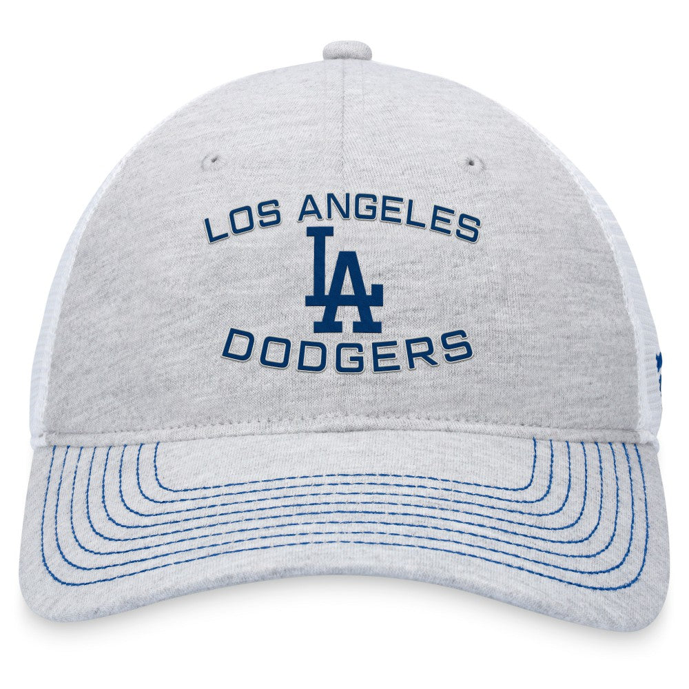 Gray Los Angeles Dodgers Fanatics Trucker Adjustable Hat