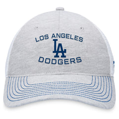 Gray Los Angeles Dodgers Fanatics Trucker Adjustable Hat