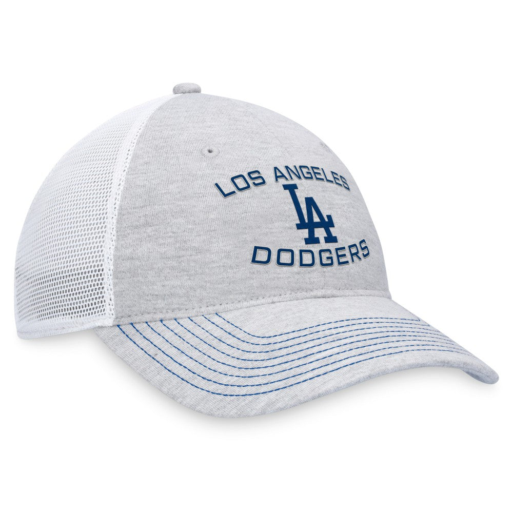 Gray Los Angeles Dodgers Fanatics Trucker Adjustable Hat