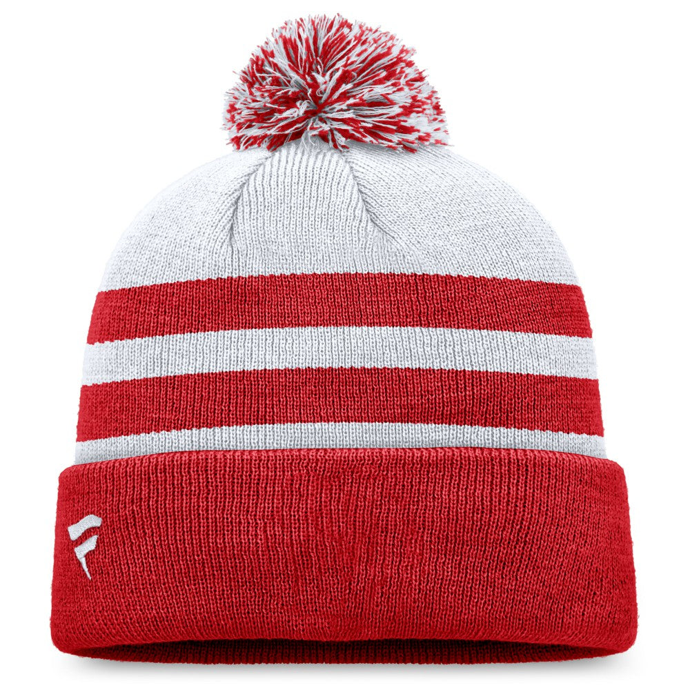 Gray Los Angeles Angels Fanatics Cuffed Knit Hat with Pom