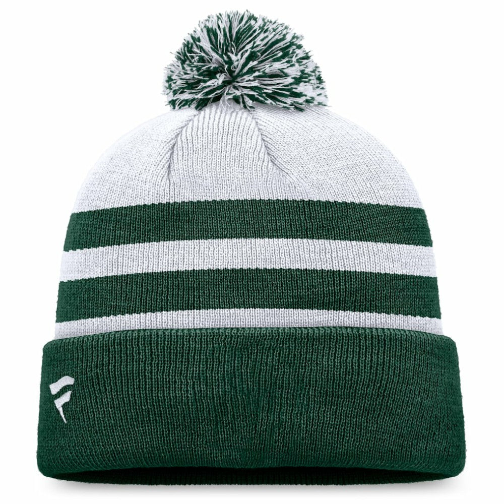 Gray Athletics Fanatics Cuffed Knit Hat with Pom