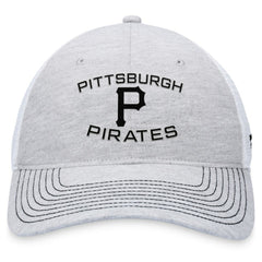 Gray Pittsburgh Pirates Fanatics Trucker Adjustable Hat