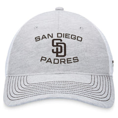Gray San Diego Padres Fanatics Trucker Adjustable Hat