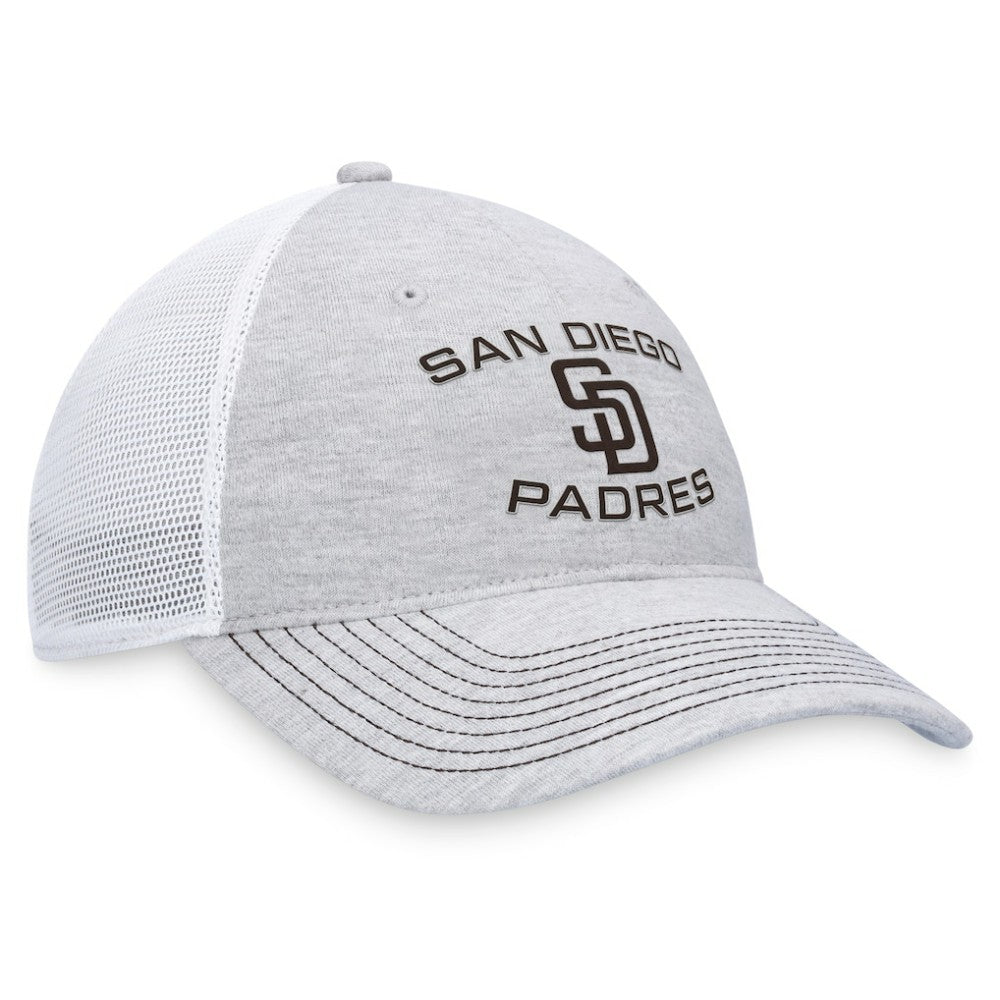 Gray San Diego Padres Fanatics Trucker Adjustable Hat