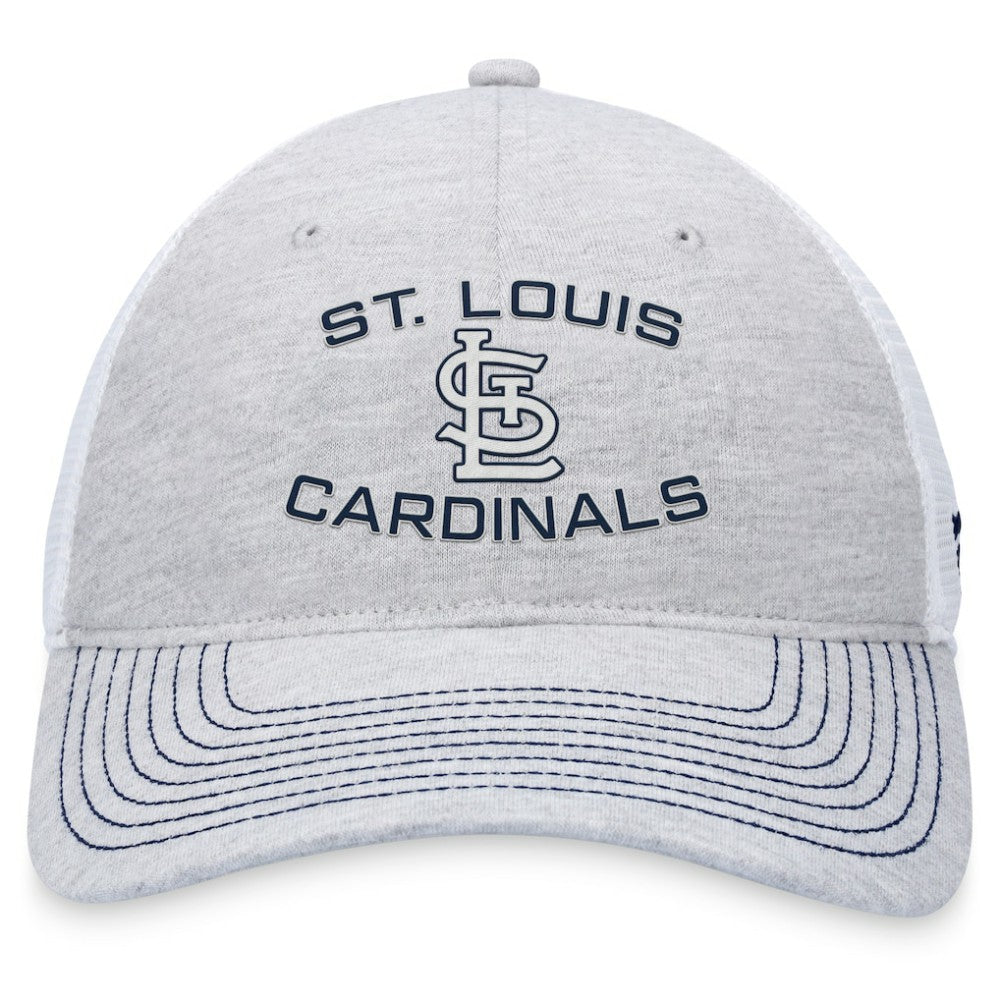 Gray St. Louis Cardinals Fanatics Trucker Adjustable Hat