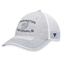 Gray Washington Nationals Fanatics Trucker Adjustable Hat