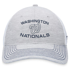 Gray Washington Nationals Fanatics Trucker Adjustable Hat