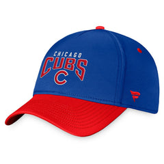 Royal/Red Chicago Cubs Fanatics Stacked Logo Flex Hat