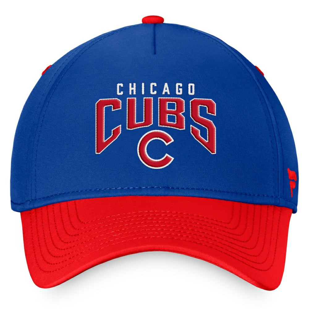 Royal/Red Chicago Cubs Fanatics Stacked Logo Flex Hat