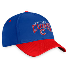 Royal/Red Chicago Cubs Fanatics Stacked Logo Flex Hat