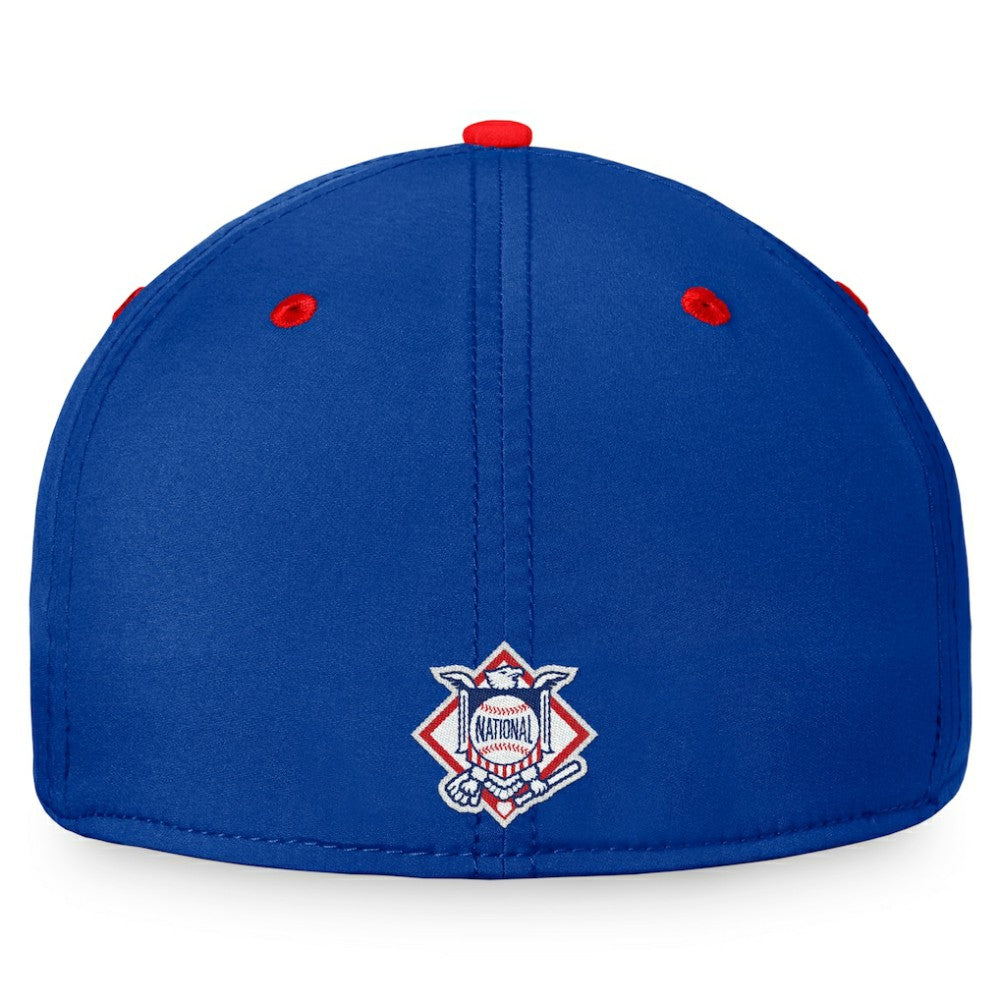 Royal/Red Chicago Cubs Fanatics Stacked Logo Flex Hat