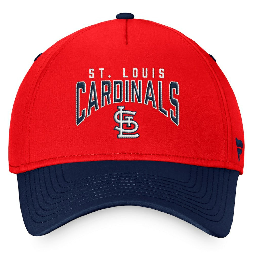 Red/Navy St. Louis Cardinals Fanatics Stacked Logo Flex Hat