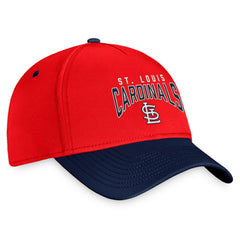 Red/Navy St. Louis Cardinals Fanatics Stacked Logo Flex Hat