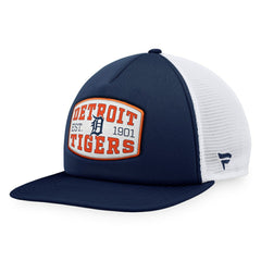 Navy Detroit Tigers Fanatics Foam Front Patch Trucker Snapback Hat