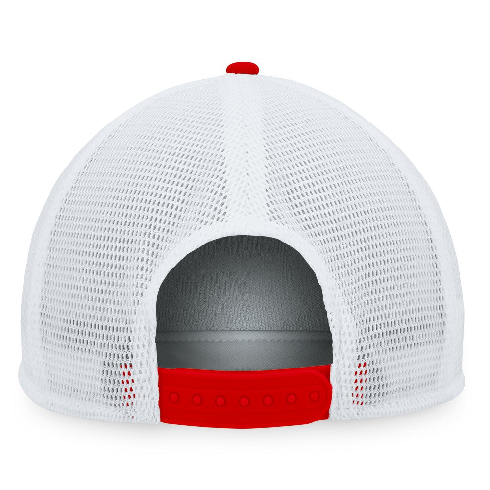 Red Los Angeles Angels Fanatics Foam Front Patch Trucker Snapback Hat