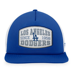 Royal Los Angeles Dodgers Fanatics Foam Front Patch Trucker Snapback Hat