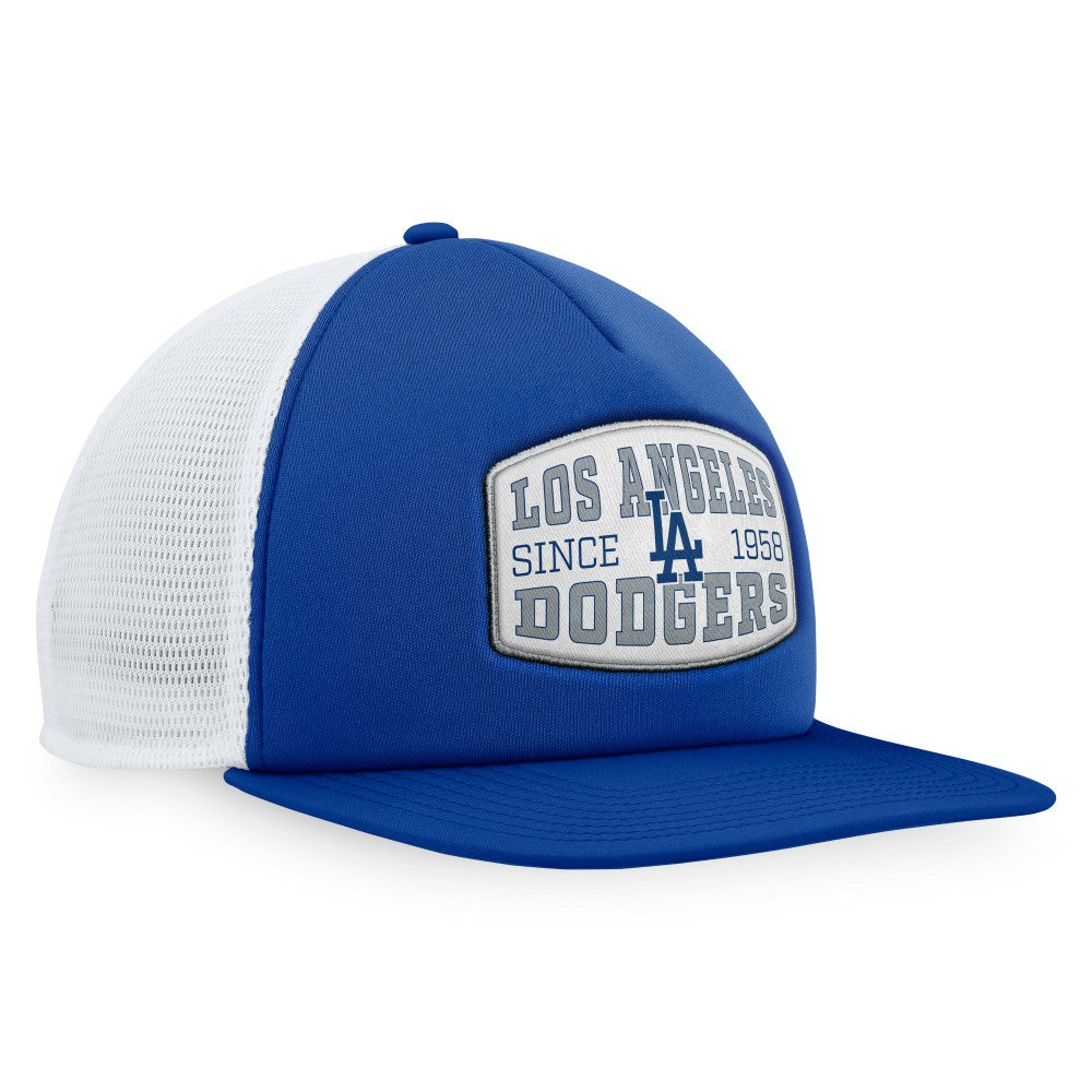 Royal Los Angeles Dodgers Fanatics Foam Front Patch Trucker Snapback Hat