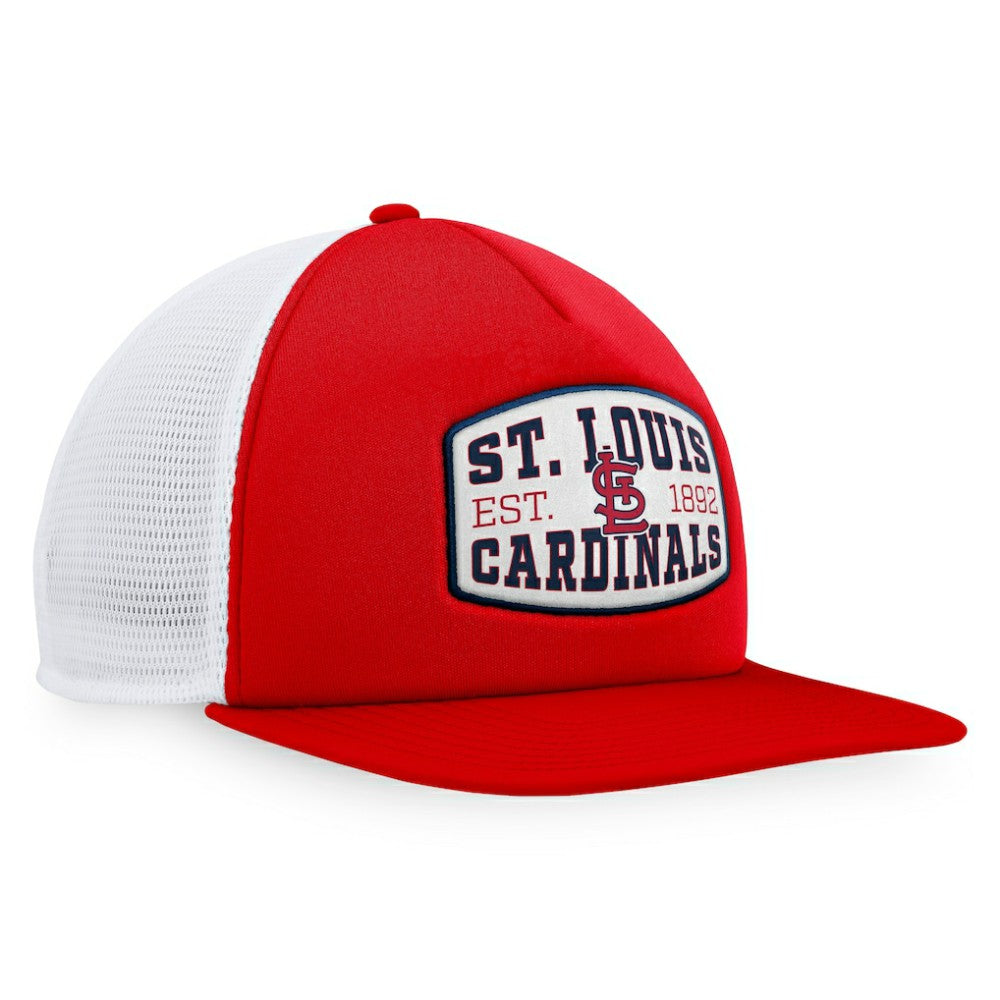 Red St. Louis Cardinals Fanatics Foam Front Patch Trucker Snapback Hat
