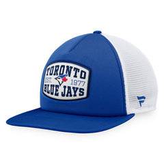 Royal Toronto Blue Jays Fanatics Foam Front Patch Trucker Snapback Hat