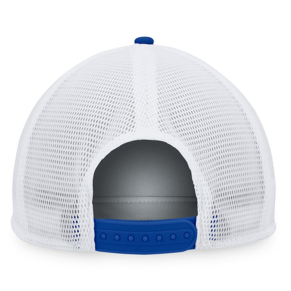 Royal Toronto Blue Jays Fanatics Foam Front Patch Trucker Snapback Hat
