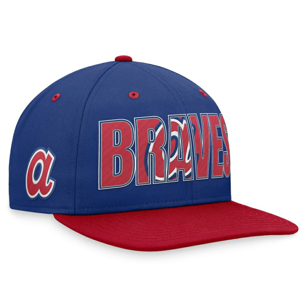 Royal Atlanta Braves Nike Cooperstown Collection Pro Snapback Hat