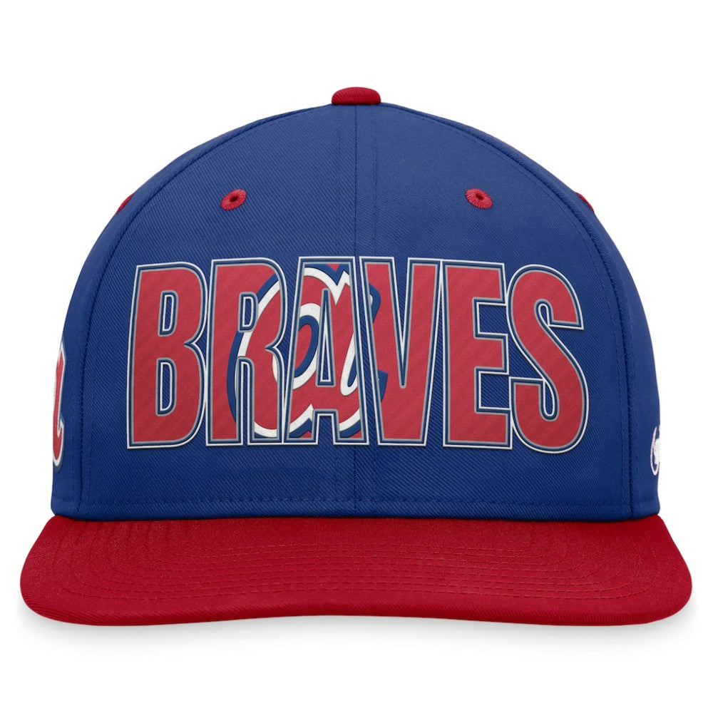Royal Atlanta Braves Nike Cooperstown Collection Pro Snapback Hat