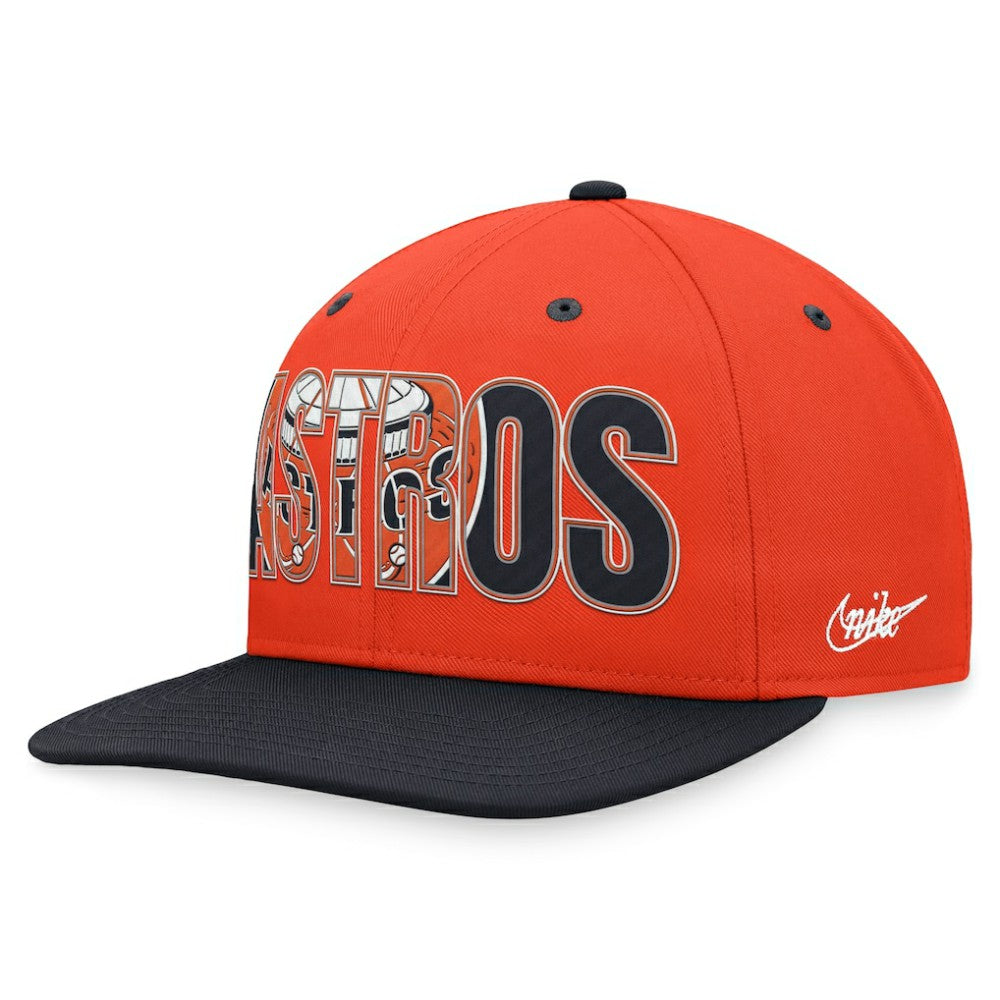 Orange Houston Astros Nike Cooperstown Collection Pro Snapback Hat