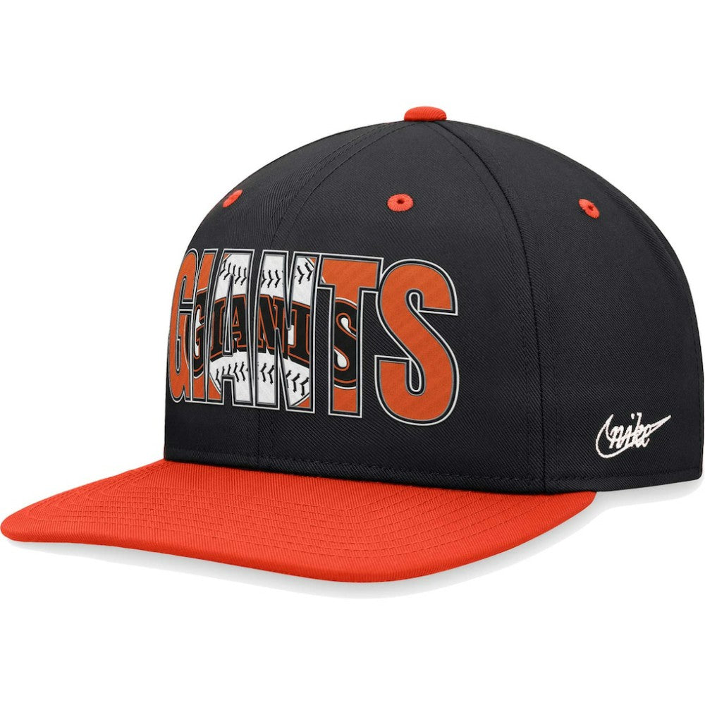 Black San Francisco Giants Nike Cooperstown Collection Pro Snapback Hat