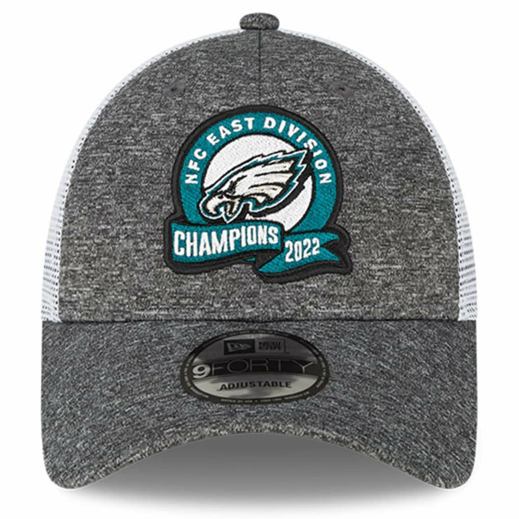 2022 NFC East Division Champions Locker Room 9FORTY Adjustable Hat - Philadelphia Eagles Hats