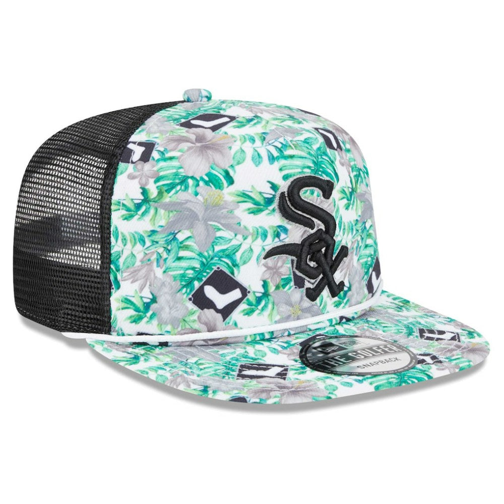Chicago White Sox New Era Tropic Floral Golfer Lightly Structured Snapback Hat