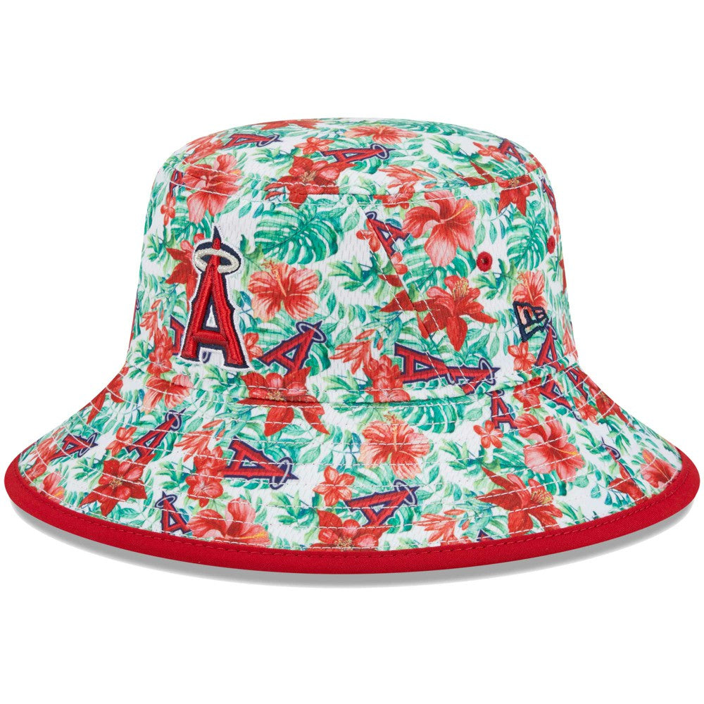 Los Angeles Angels New Era Tropic Floral Bucket Hat