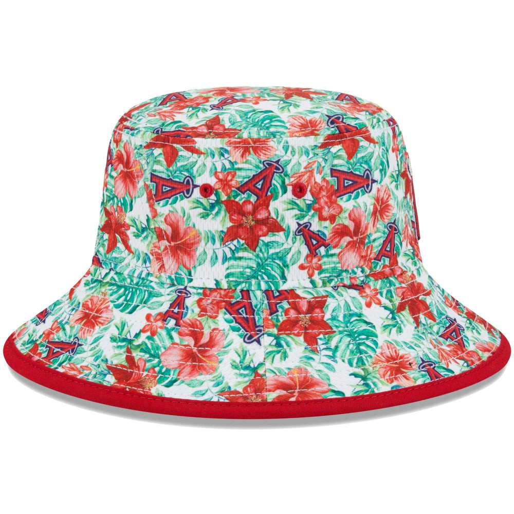 Los Angeles Angels New Era Tropic Floral Bucket Hat