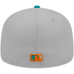 Gray/Teal Chicago Cubs New Era  59FIFTY Fitted Hat