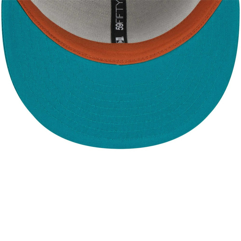 Gray/Teal Chicago Cubs New Era  59FIFTY Fitted Hat