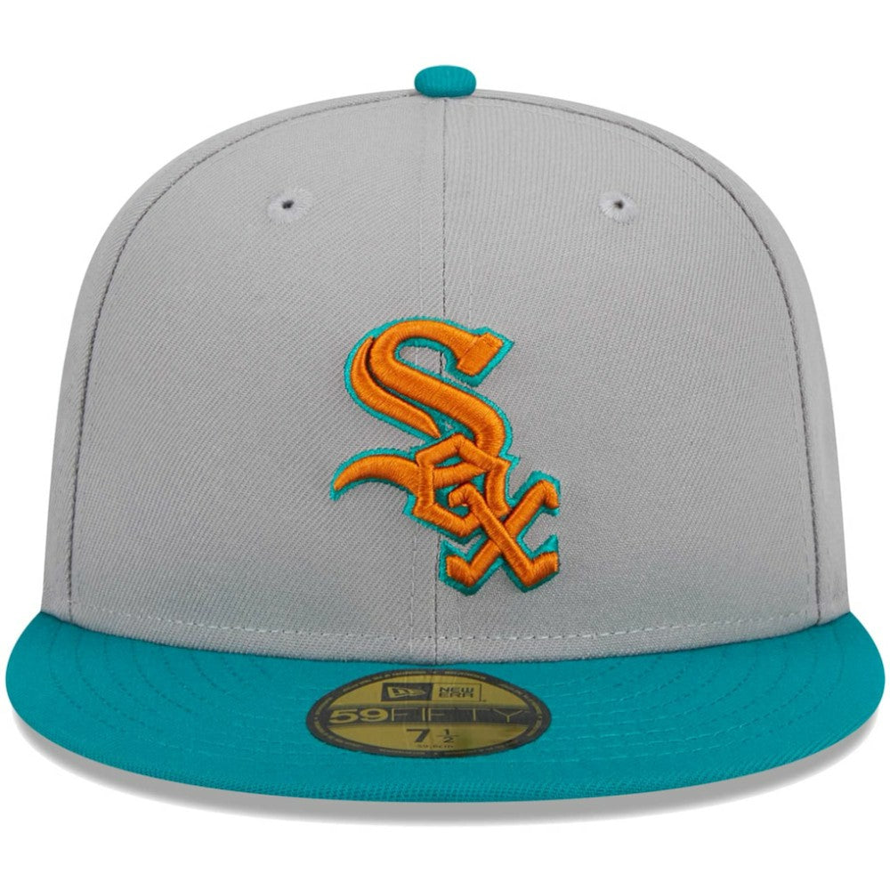 Gray/Teal Chicago White Sox New Era  59FIFTY Fitted Hat