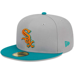 Gray/Teal Chicago White Sox New Era  59FIFTY Fitted Hat