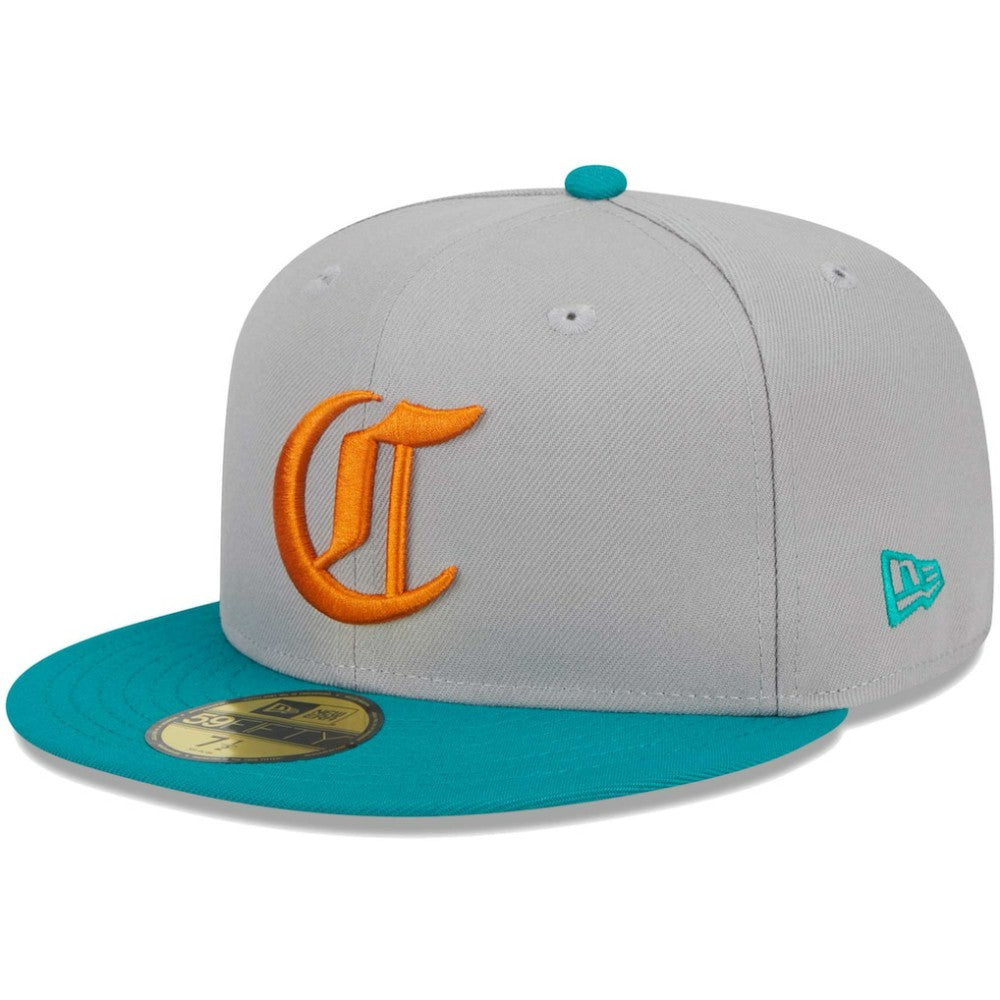 Gray/Teal Cincinnati Reds New Era  59FIFTY Fitted Hat