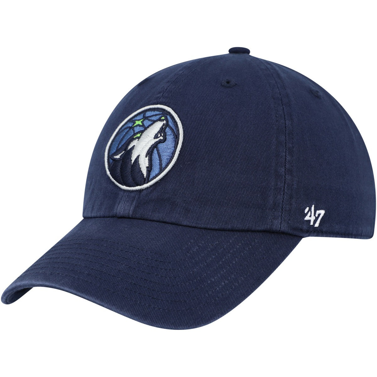 47 brand Minnesota Timberwolves '47 Core Logo Clean Up Adjustable Hat