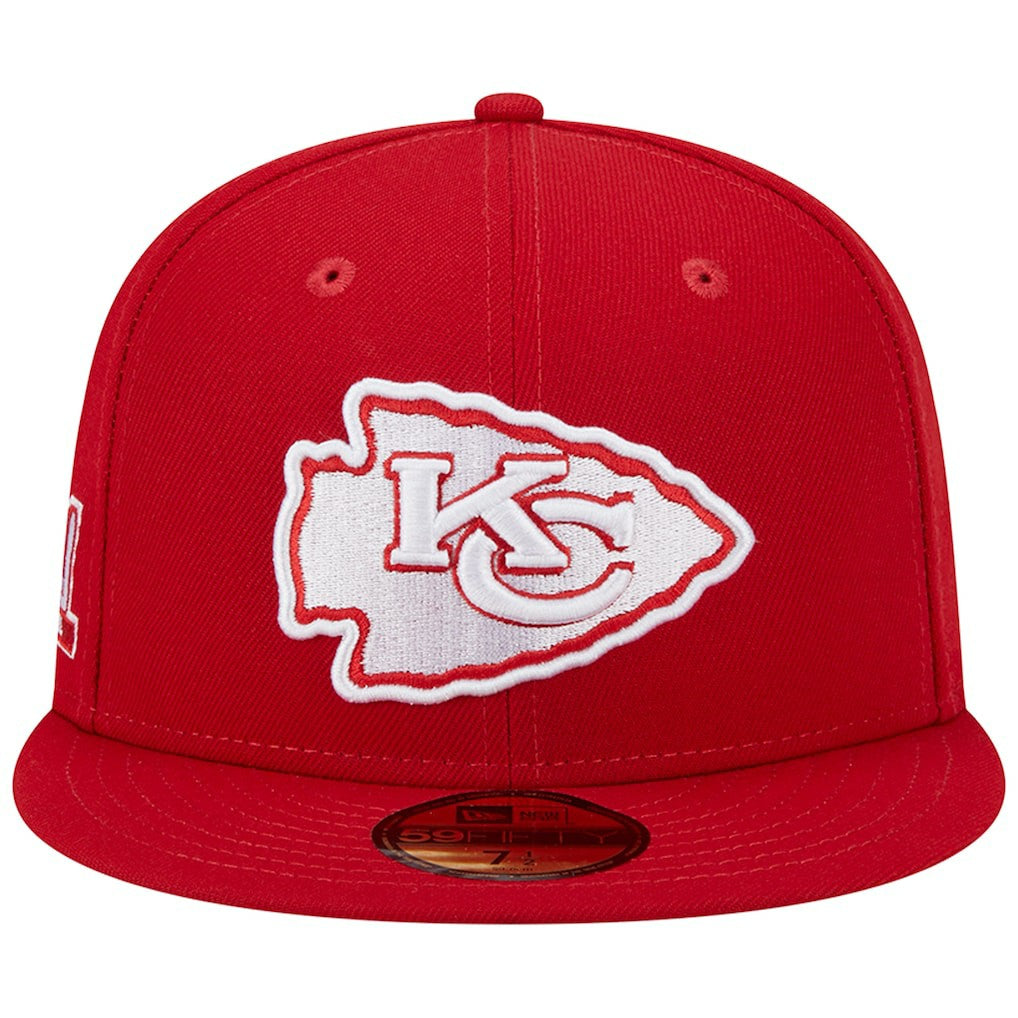 Super Bowl LIV Main Patch 59FIFTY Fitted Hat - Kansas City Chiefs Hats