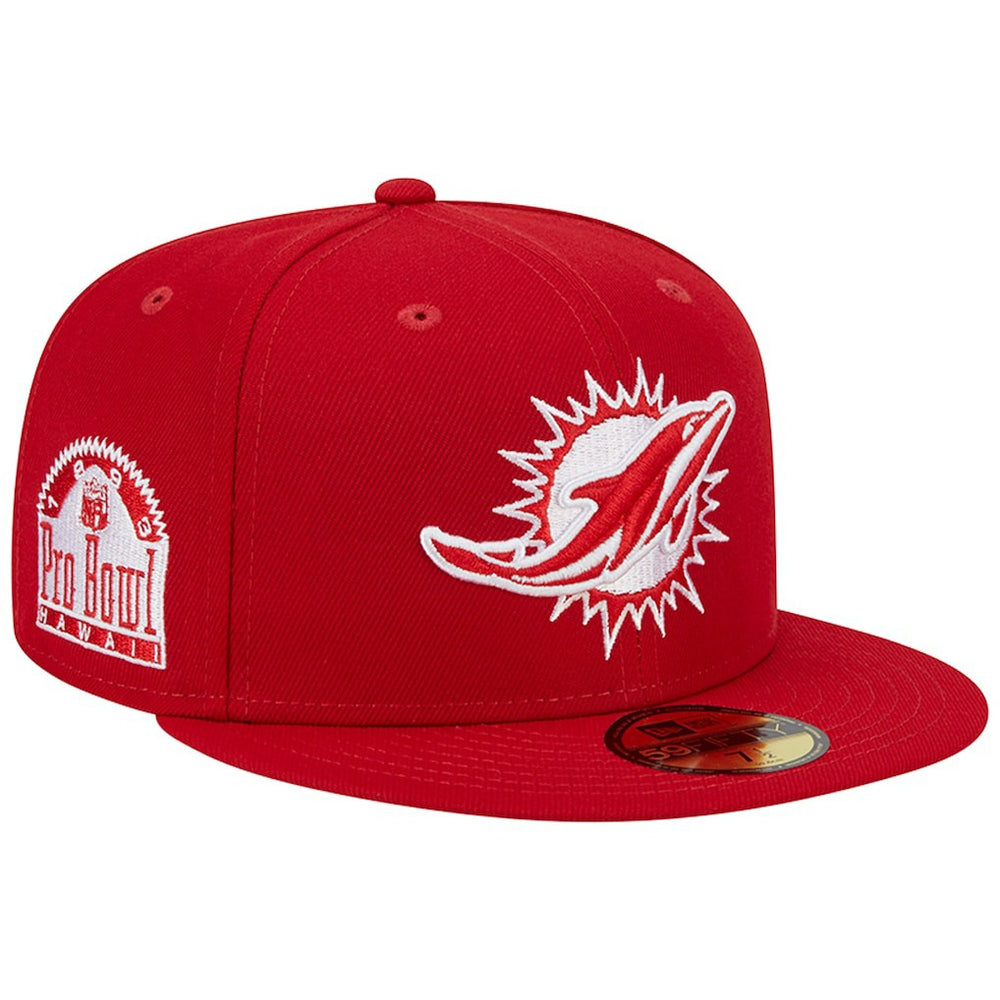 1993 Hawaii Pro Bowl Main Patch 59FIFTY Fitted Hat - Miami Dolphins Hats