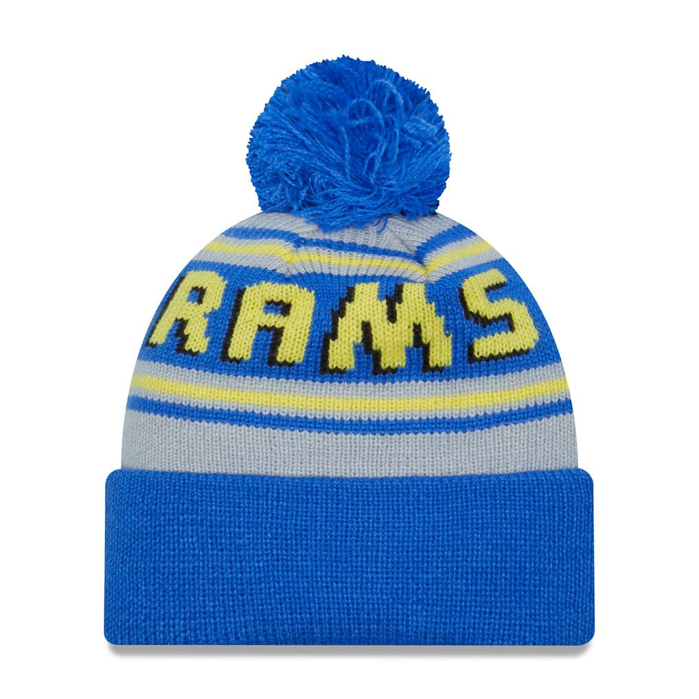 Main Cuffed Knit Hat with Pom - Los Angeles Rams Hats