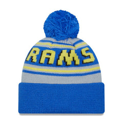 Main Cuffed Knit Hat with Pom - Los Angeles Rams Hats