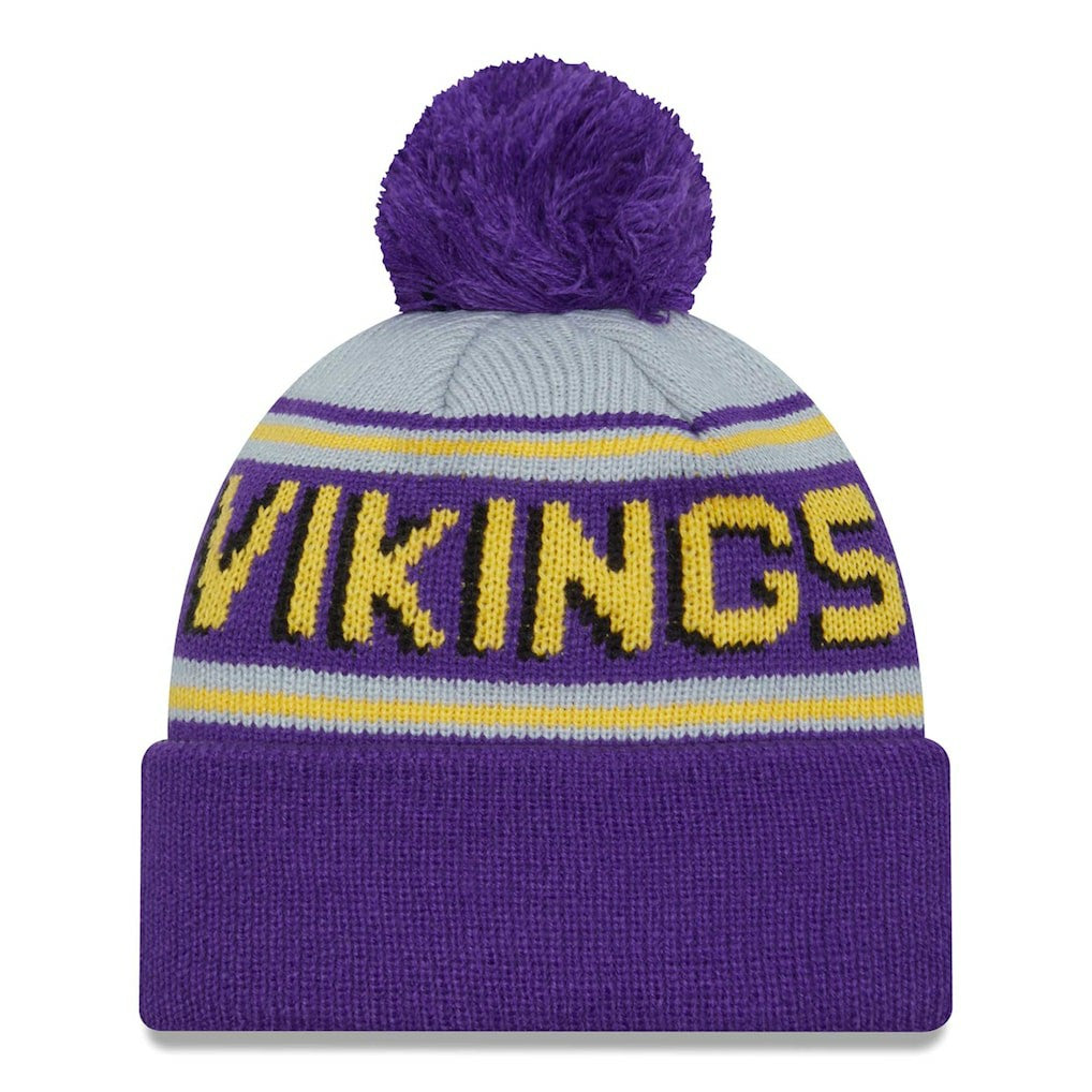Main Cuffed Knit Hat with Pom - Minnesota Vikings Hats