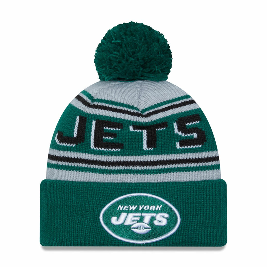 Main Cuffed Knit Hat with Pom - New York Jets Hats